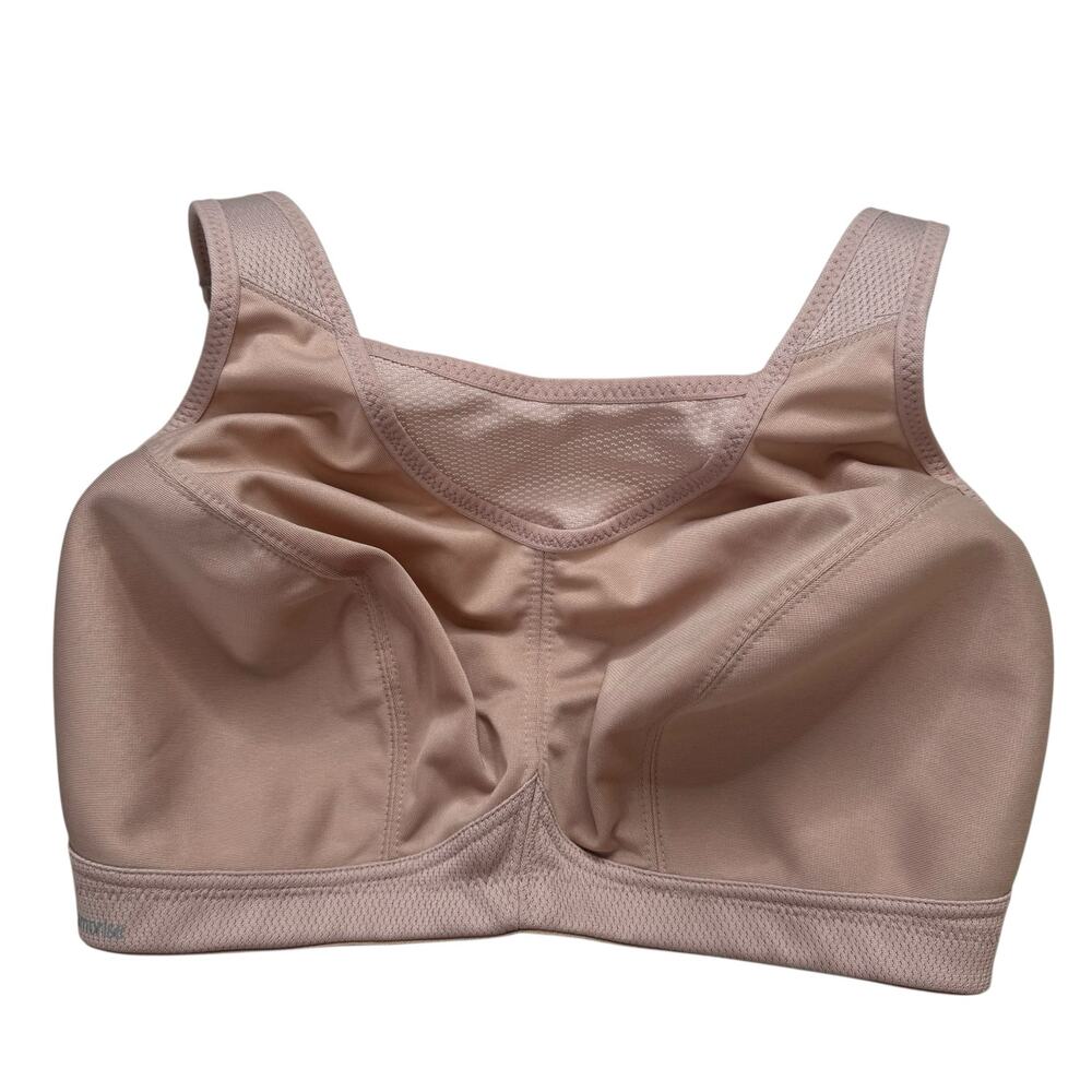 GLAMORISE Camisole Sports Bra in Beige Size 36G Wireless Unpadded Modest